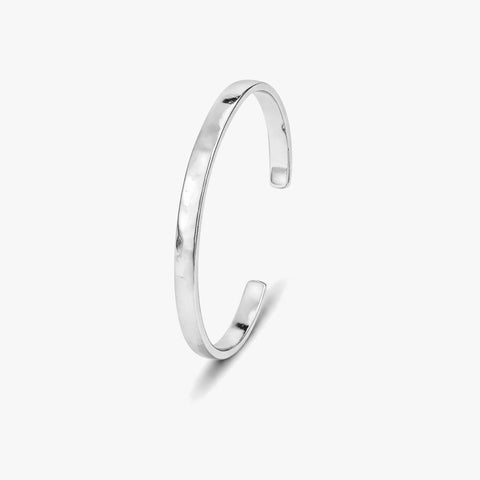 Rina Silver Hammered Bangle