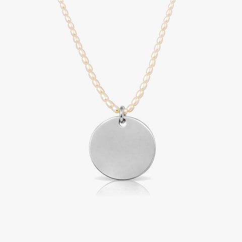 Loe Silver Pearl Necklace