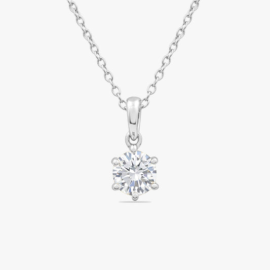Ava Silver Diamond Necklace