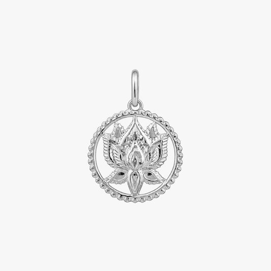 Luna Silver Lotus Pendant