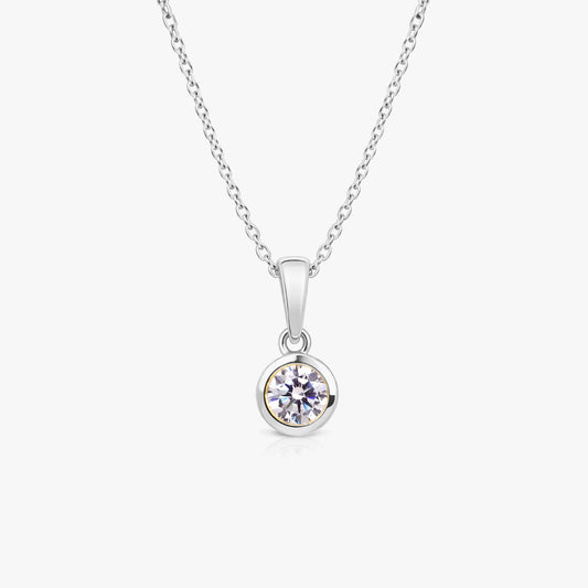 Ria Silver Diamond Necklace