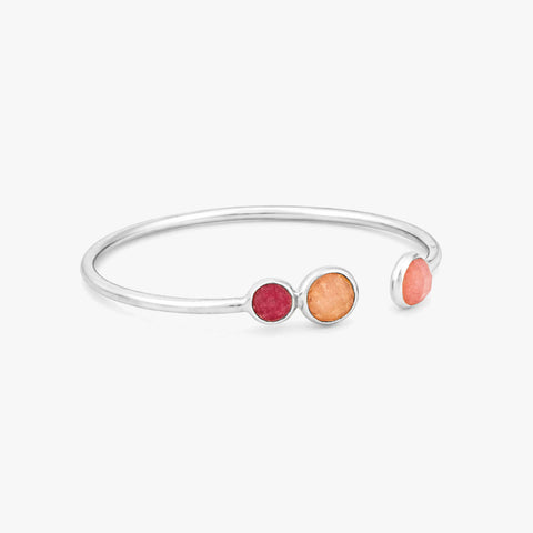 Lena Silver Quartz Bangle