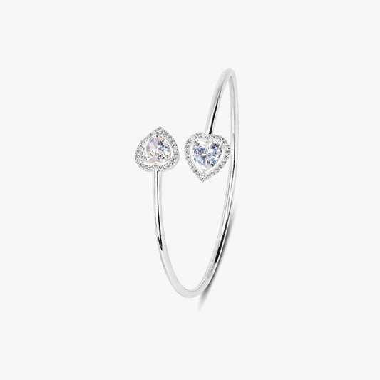 Zia Silver Zirconia Bangle