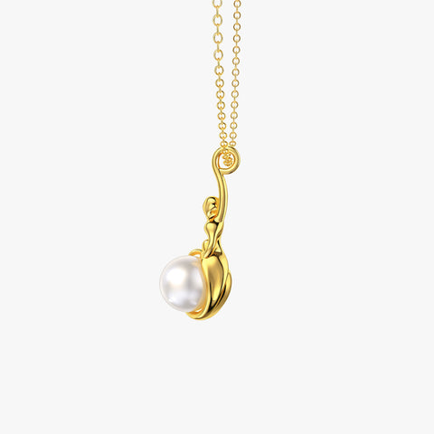 Wren Silver Pearl Necklace
