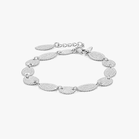 Lucy Silver Hammered Bracelets