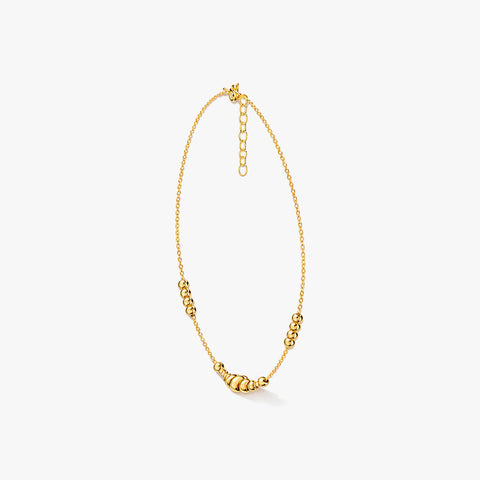 Nova Silver Beads Anklet