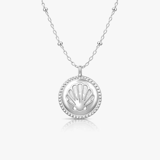 Zoe Silver Shell Necklace