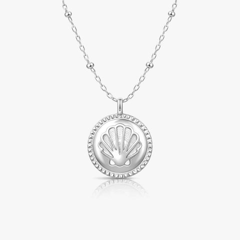 Zoe Silver Shell Necklace