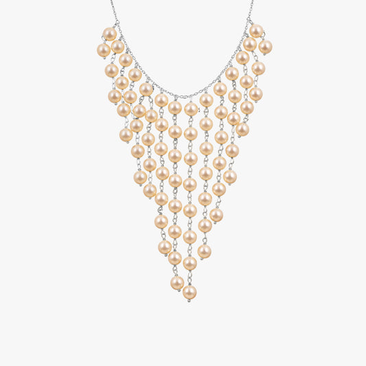 Fyn Silver Pearl Necklace