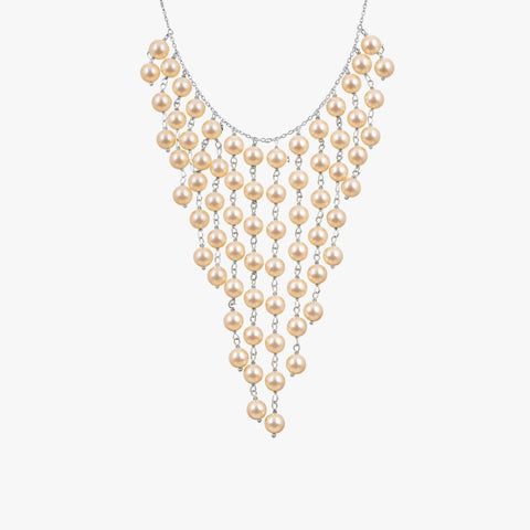Fyn Silver Pearl Necklace