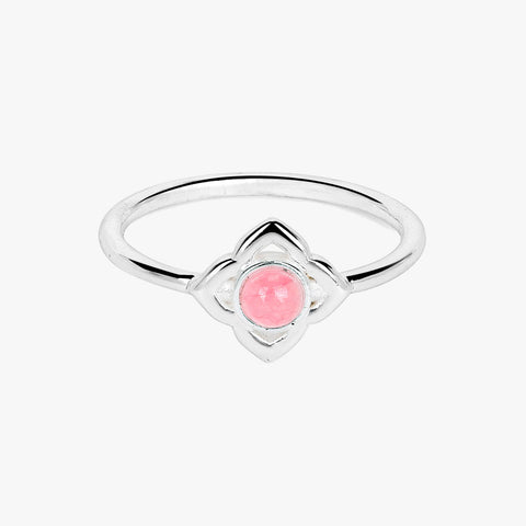 Anna Silver Quartz Adjustable Ring