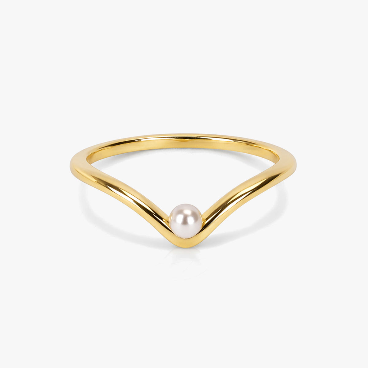 Anna Synthetic Pearl Adjustable Ring