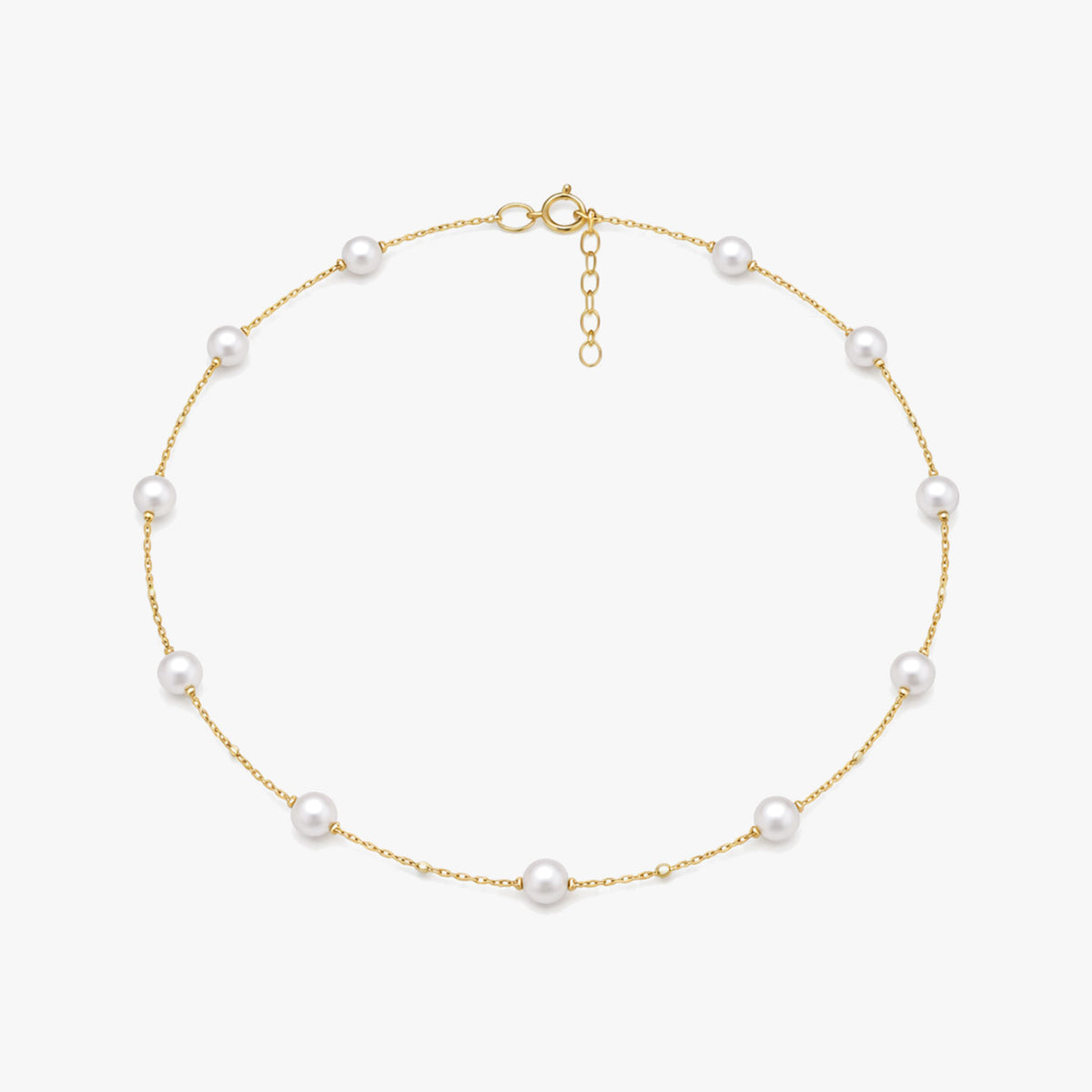 Mavi Silver Pearl Anklet