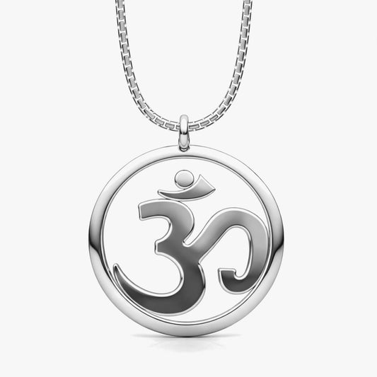 Asto Silver OM Necklace