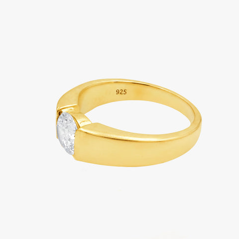 Kira Silver Diamond Adjustable Ring