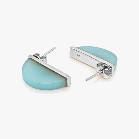 Lumi Silver Huggies Earrings