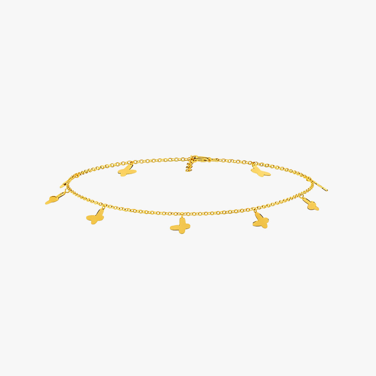 Akoa Silver Butterfly Anklet