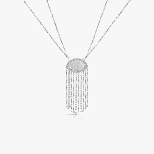 Demi Silver Tussle Necklace