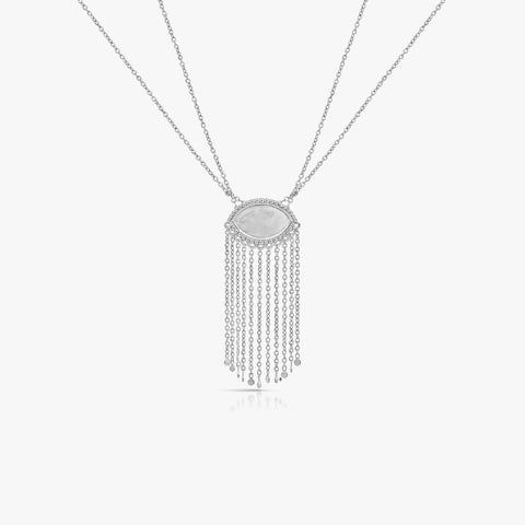 Demi Silver Tussle Necklace