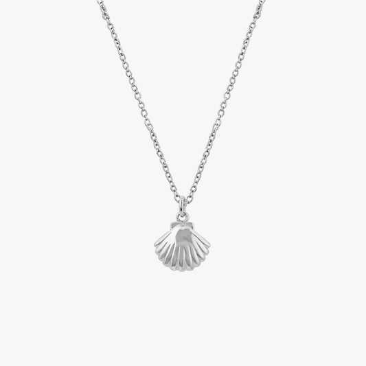 Ava Silver Shell Necklace