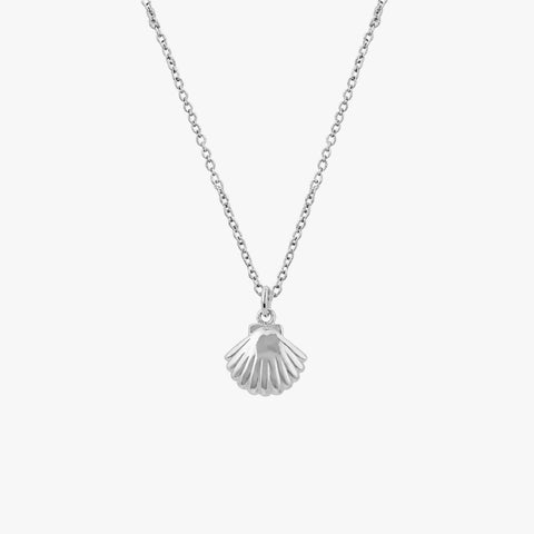 Ava Silver Shell Necklace
