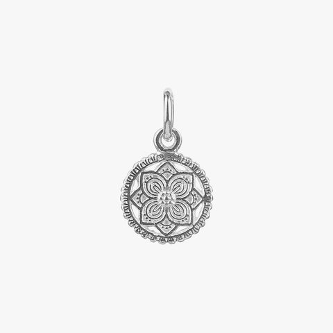 Lily Silver Floral Pendant