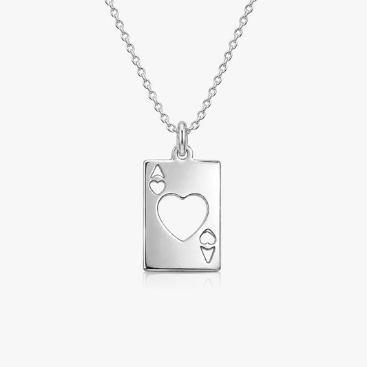Lucy Silver Heart Necklace