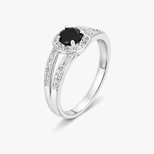 Lia Silver Topaz Adjustable Ring