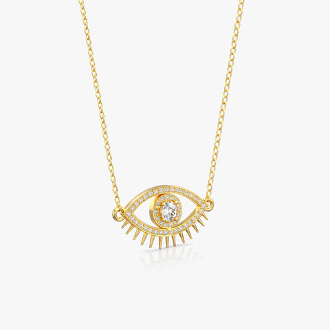 Cyro Silver Zirconia Necklace