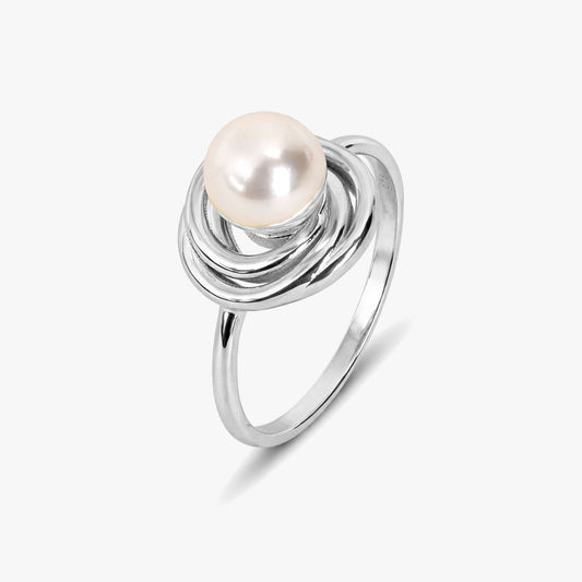 Lily Synthetic Pearl Adjustable Ring