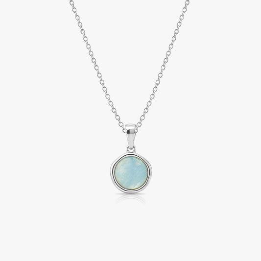 Nora Silver Aquamarine Necklace