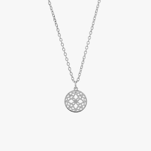 Mia Silver Floral Necklace