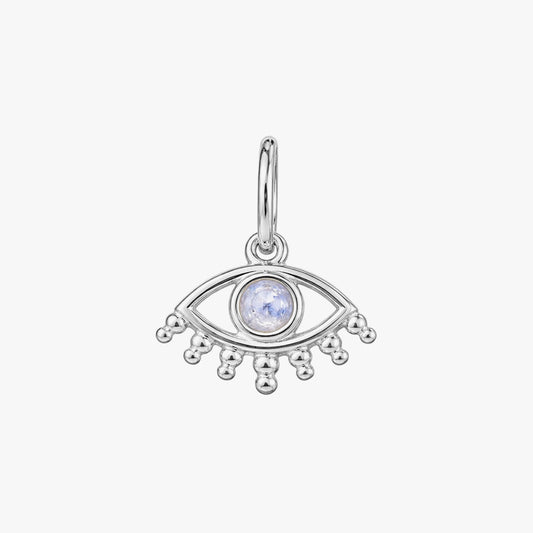Mia Silver Moonstone Eye Pendant