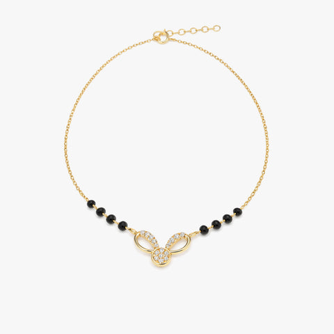 Demi Silver Mangalsutra