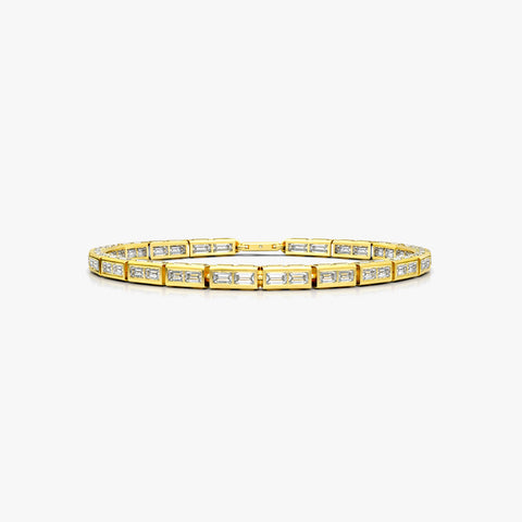 Cyan Silver Zirconia Bracelet