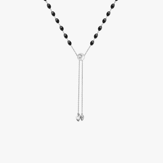 Zoe Silver Bronzite Necklace