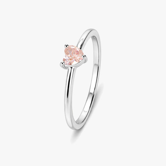 Evi Silver Diamond Adjustable Ring