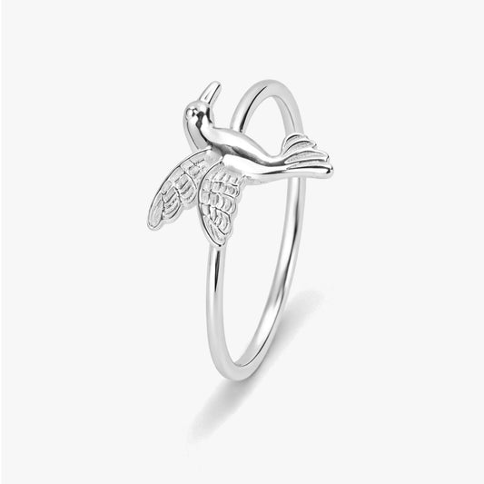 Anna Silver Bird Adjustable Ring