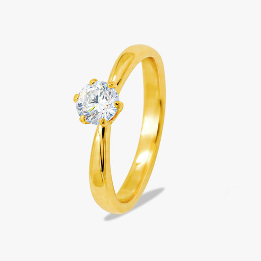 Nina Silver Diamond Adjustable Ring