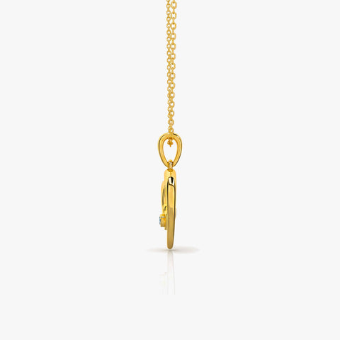Bely Silver Heart Zirconia Necklace