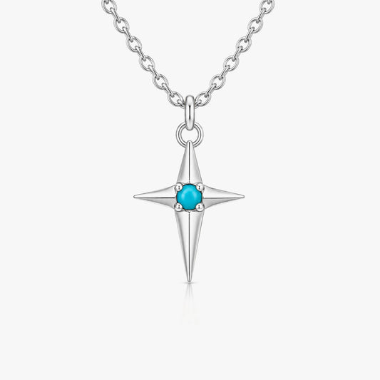Lily Silver Magnesite Necklace