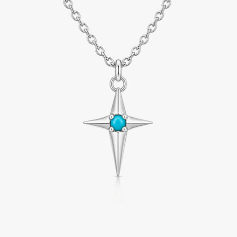Lily Silver Magnesite Necklace
