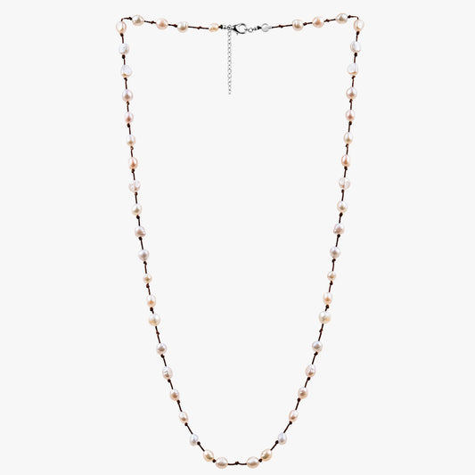 Ella Silver Pearl Necklace