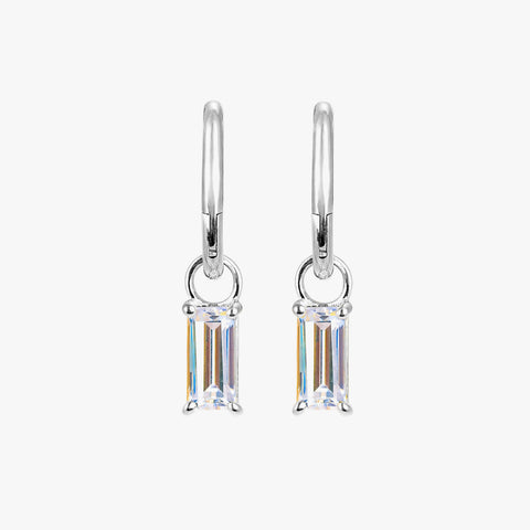 Luni Silver Zirconia Earrings