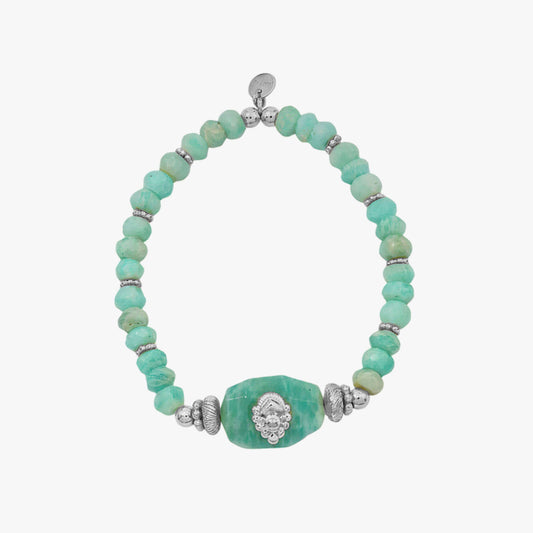 Aria Silver Amazonite Bracelets