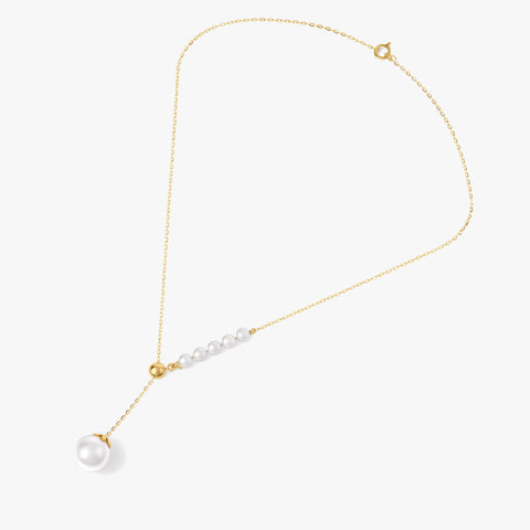Lue Silver Pearl Necklace
