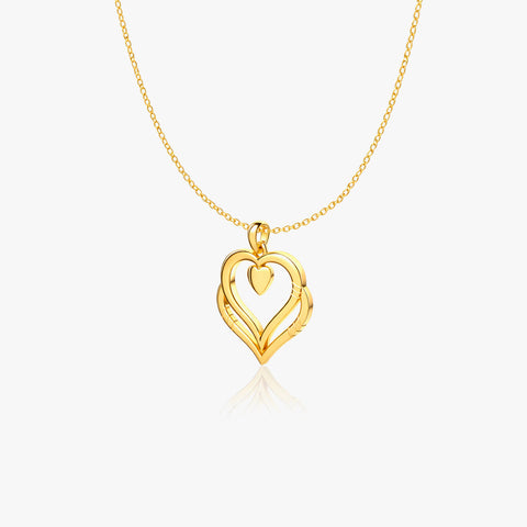 Nova Silver Heart Necklace
