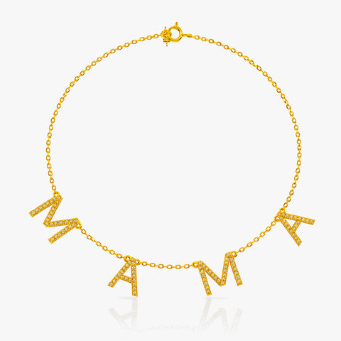Mica Silver  Necklace