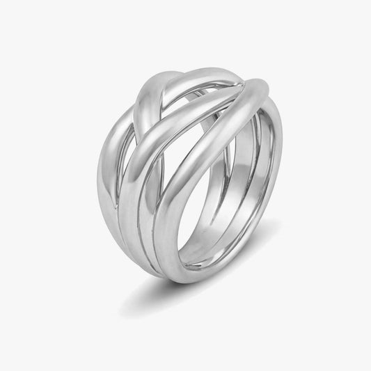 Sia Silver Adjustable Ring