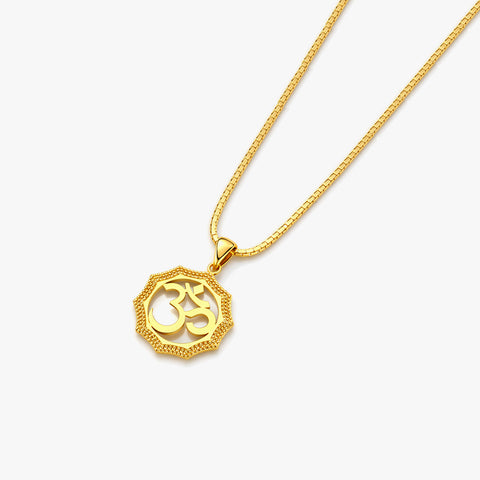 Zeno Silver OM Necklace